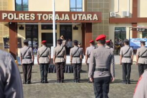 Kapolres Toraja Utara Pimpin Upacara Sertijab dan Pelantikan, 3 Pejabat Resmi Berganti