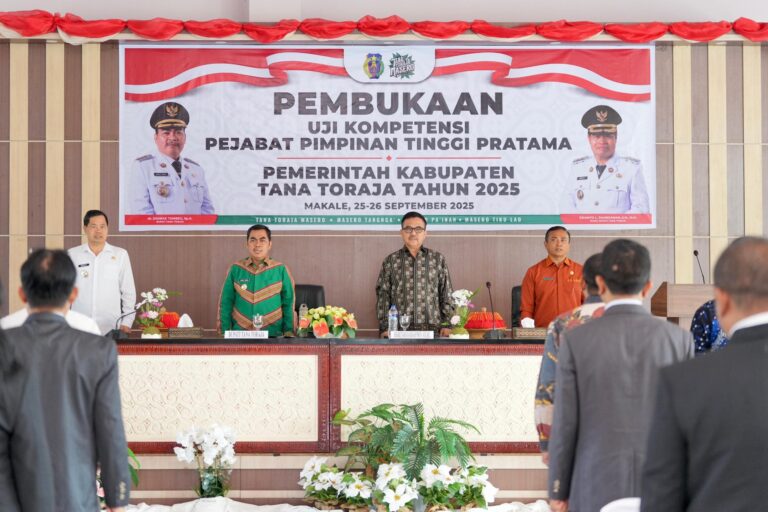 ASN Eselon II Tana Toraja Jalani Uji Kompetensi, Sekda Sulsel Jadi Penguji
