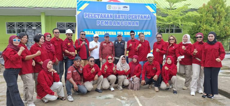 Peletakan Batu Pertama Pembangunan Hall IKA SMP Negeri 1 Palopo, Alumni Galang Dana Rp625 Juta