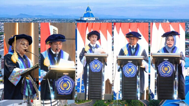 Lima Guru Besar Baru Unismuh Makassar Diminta Jadi Inspirasi dan Penggerak Ilmu
