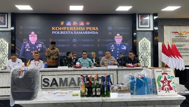 Polisi Temukan Bom Molotov dan Simbol PKI di Kampus Unmul, Diduga akan Digunakan pada Demo Serentak Indonesia