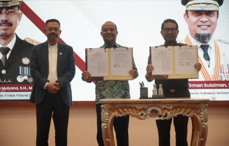 Dihadiri Jampidum Kejati Sulsel Dan Pemprov Sulsel Tandatangani MoU Penerapan Pidana Kerja Sosial Berdasarkan KUHP Baru